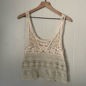 Urban outfitters crochet tank
